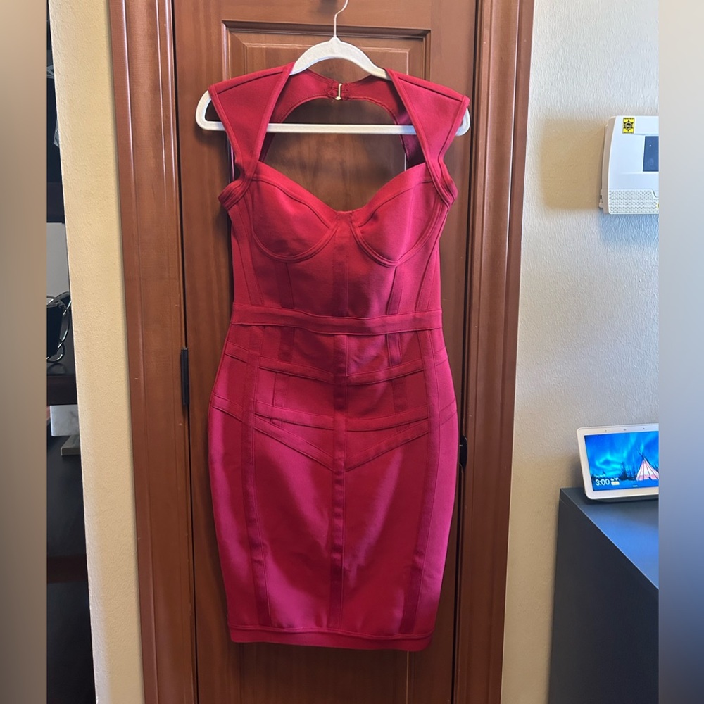 Fashion Nova Red Women's Bandage Dress Size Medium NWOT 🔥🔥